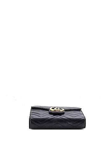 Gucci GG Marmont Chain Wallet Matelasse Leather Mini (view 2)