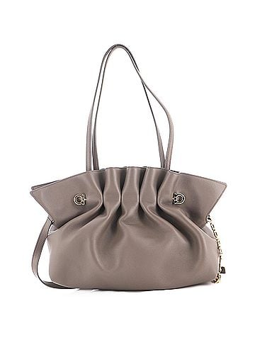 Salvatore Ferragamo Dumpling Gancio Pin Soft Bag Leather Medium (view 1)