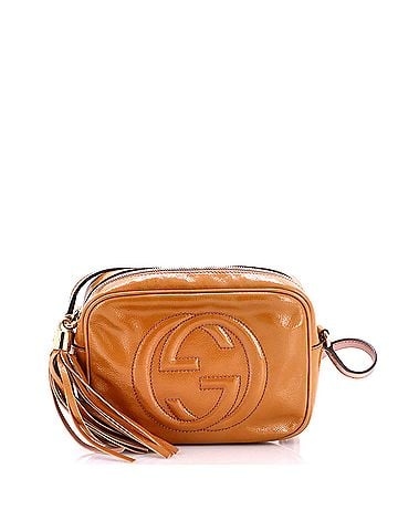 Gucci Soho Disco Crossbody Bag Patent Small (view 1)