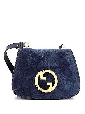 Gucci Vintage Blondie Flap Bag Suede Medium (view 1)