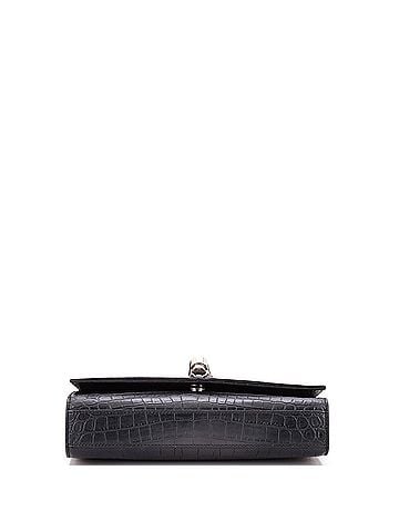 Saint Laurent Classic Monogram Tassel Crossbody Bag Crocodile Embossed Leather Medium (view 2)