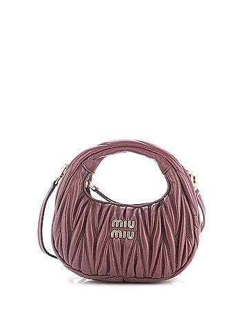 Miu Miu Wander Hobo Matelasse Leather Mini (view 1)