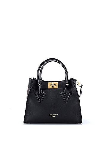 Louis Vuitton On My Side Tote Leather with Monogram Canvas PM (view 1)
