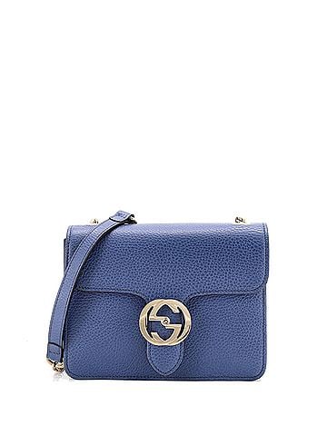 Gucci Interlocking Shoulder Bag Leather Small (view 1)