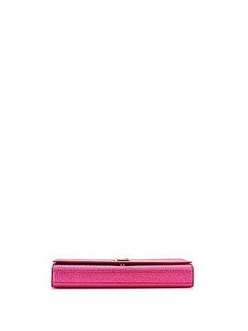 Saint Laurent Classic Monogram Clutch Metallic Calfskin Long (view 2)