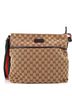 Gucci 100% Canvas Plain Brown Front Pocket Web Messenger GG Canvas Medium One size - photo 1