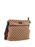 Gucci 100% Canvas Plain Brown Front Pocket Web Messenger GG Canvas Medium One size - photo 3