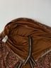 DR2 100% Polyester Floral Brown Pink Short Sleeve T-Shirt Size L - photo 5