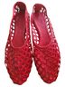 Augusta 100% Leather Red Flats Size EU 37 - photo 1