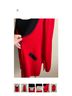 misook 100% Acrylic Solid Red Black Cardigan Size XL - photo 6