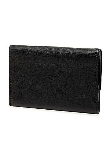 Chanel Chanel Coco Mark Bi-fold Wallet, Black Leather, Women's CHANEL (view 2)