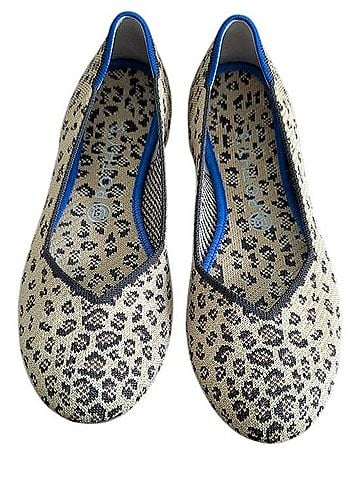 ROTHY'S Cheetah Print Round Toe Flats Flats (view 1)