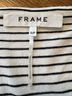 FRAME Stripes White Black Short Sleeve Blouse Size S - photo 3