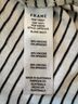 FRAME Stripes White Black Short Sleeve Blouse Size S - photo 5