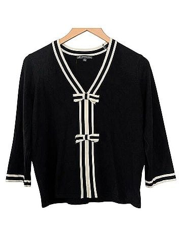 Adrianna Papell Preppy Bow Pullover Sweater Pullover Sweater (view 1)