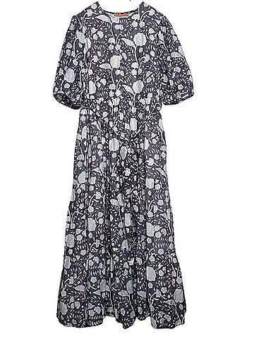 Oliphant Puff Sleeve Tiered Floral Maxi Dress Casual Dress (view 2)