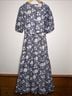Oliphant Floral Gray Purple Casual Dress Size M - photo 6