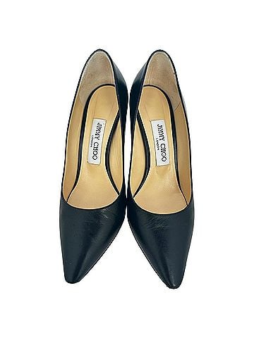 Jimmy Choo Jimmy Choo Romy 85 Pumps in Black Leather (view 2)