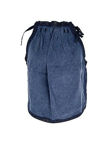 Ulla Johnson Ulla Johnson Halterneck Top in Navy Blue Linen (view 1)