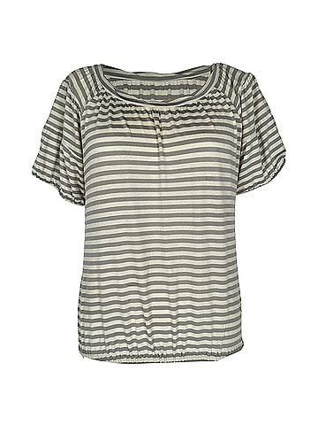 Moschino Moschino Cheap and Chic Striped Blouse in Grey Rayon (view 1)