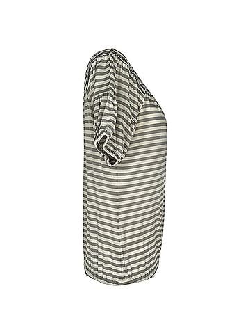 Moschino Moschino Cheap and Chic Striped Blouse in Grey Rayon (view 2)