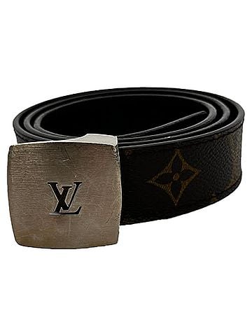 Louis Vuitton Louis Vuitton Vintage Monogram Buckled Belt in Brown Coated Canvas (view 2)