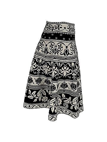 Alexander McQueen Alexander McQueen Printed Skirt in Multicolor Viscose (view 2)