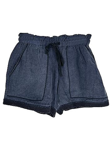 Ulla Johnson Ulla Johnson Drawstring Shorts in Navy Blue Linen (view 1)