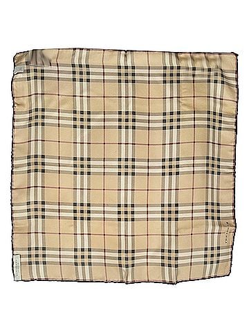 Burberry Burberry Nova Check Square Scarf in Beige Silk (view 2)