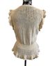 Paige Cream Knit Peplum Tank with Crochet Trim Top - photo 5