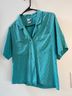 Paul Stanley 100% Silk Polka Dots Teal Button-Down Shirt Size 10 - photo 4