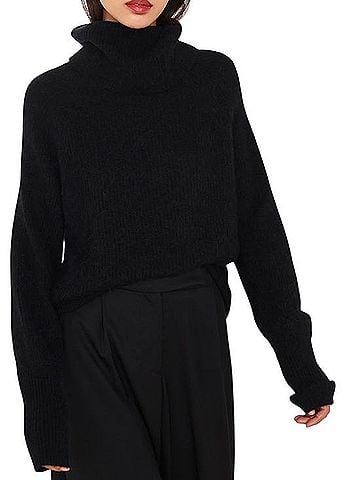 Quince Baby Alpaca Wool Turtleneck Sweater Turtleneck Sweater (view 1)