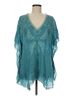 Johnny Was Teal Johnny Was Poncho Size M - photo 1