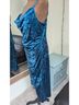 Guess 95% Polyester 5% Spandex 100% Polyester Blue Cocktail Dress Size 14 - photo 7