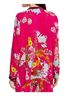 Johnny Was 100% Silk Floral Pink Red Blouse Size XL - photo 2