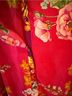 Johnny Was 100% Silk Floral Pink Red Blouse Size XL - photo 7