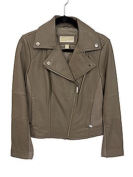 Michael Kors Faux Leather Jacket (view 1)
