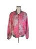 Free People 100% Lyocell 55% Cotton 5% Spandex 40% Polyester Paisley Floral Pink Gray Jacket Size M - photo 1