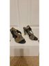 Carlos Animal Print Black Brown Heels Size 6 - photo 3