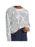 FRAME Stripes White Black Long Sleeve T-Shirt Size XL - photo 1