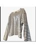 FRAME Stripes White Black Long Sleeve T-Shirt Size XL - photo 4