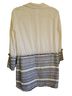 Chico's 52% Cotton 48% Linen 100% Polyester Solid White Blue Coat Size 1 - photo 3