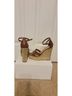 Thalia Sodi Brown Gold Wedges Size 6 - photo 3