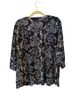 Chico's 100% Polyester 100% Polyester 100% Polyester Floral Multi Color White Blue Long Sleeve Blouse Size XXL - photo 2