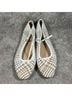 Veronica Beard Solid White Tan Flats Size 9 1/2 - photo 6