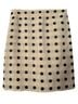 J.Crew 68% Polyester 32% Cotton 100% Acetate Polka Dots Stripes Multi Color Casual Skirt Size 6 - photo 1