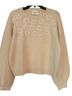 HYACINTH HOUSE 100% Acrylic Ivory Pullover Sweater Size S - photo 1