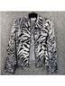 St. John Collection Zebra Print Animal Print Black White Silver Jacket Size 10 - photo 6
