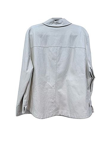 Chico's Faux Leather Cropped Jacket Jacket (view 2)
