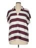 Bobeau Stripes Red Bobeau Short Sleeve Blouse Size 1X - photo 1